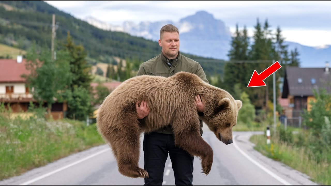 Man Carried Injured Bear For Hours To The Vet – What Happened Next Was Incredible!