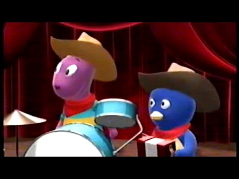 Backyardigans - DVD Uma Banda Diferente (4 episódios), mas foi gravado em uma fita VHS