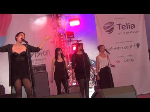 ESCKAZ live in Malmö: Ellen Benediktson (stand-in for France) - L'Enfer et moi (in Eurovillage)