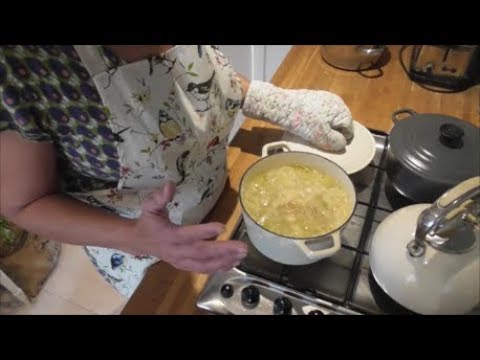 Leek, fennel and potato soup.