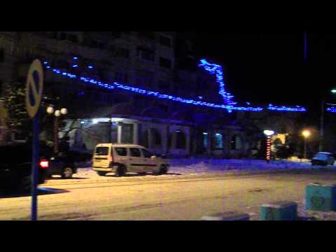 Hârșova town at night - December 2012 (Dobruja, Romania)