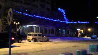 preview picture of video 'Hârșova town at night - December 2012 (Dobruja, Romania)'