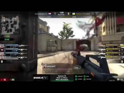 Na'Vi vs Mousesports on de_dust2 @ ESEA S18 EU Invite (CS:GO Mouz vs Na'Vi)