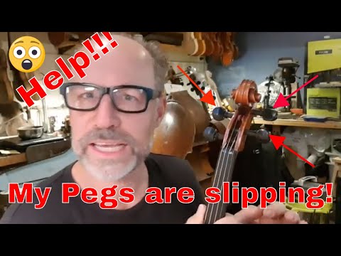 Help my pegs are slipping!! My violin will not stay in tune!! - Quick fix for slipping pegs