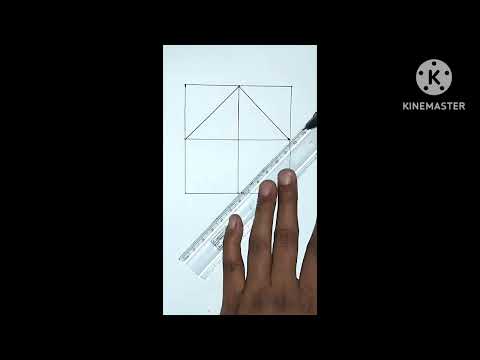 How To Draw Geometric Square Optical Illusion🧿💓