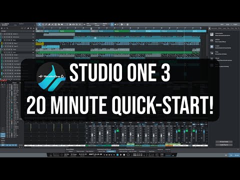 Get Started in Studio One 3 - In Less Than 20 Minutes!