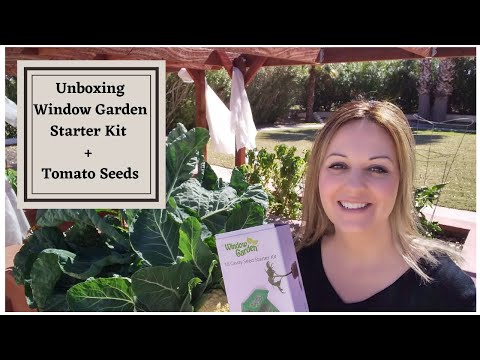 , title : 'Unboxing Window Garden Seed Starting Kit - Starting Tomato Seeds - The Gift that Keeps on Giving!'