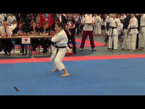 European Championship JKA 2017 senior women kata semifinal Marie Prajzlerova Bassai Dai