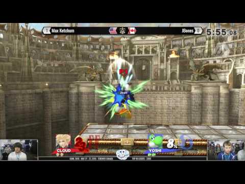 GOML 2016 - Max Ketchum (Cloud) vs JBones (Yoshi) - SSB4 Top 96 Losers