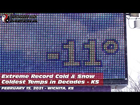 Extreme Cold & More Snow Hits Kansas - 2/14/2021 Wichita, KS