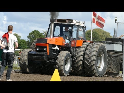 Ursus 1614 Pulling The Heavy Sledge at Jerslev Power Pull 2016 & 2018 | Tractor Pulling Denmark