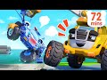 Police Car Vs Construction Truck Who S The Best Monster Car Kids Songs BabyBus