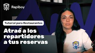 Cómo incentivar reservas de repartidores