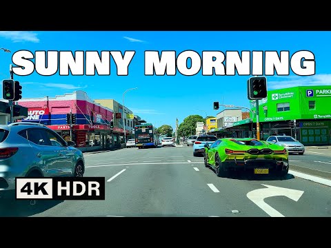 CITY ROUTE Harbour Morning Drive Sydney 4K HDR 60FPS POV | Clovelly -Bronte- ￼CBD → Double Bay 