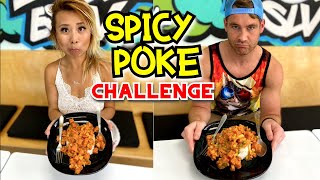 CAROLINE REPEAR SPICY POKE CHALLENGE in Las Vegas!!! #RainaisCrazy ft. Blaine