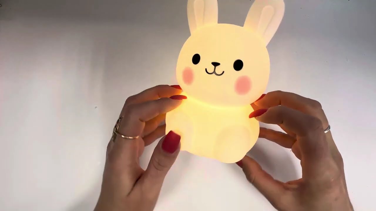 Светильник ночник Ardero SNL-R02ARD белый зайчик RGB 80672