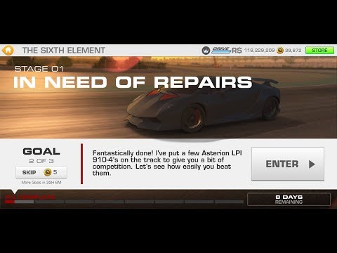 Real Racing 3 [Flashback] The Sixth Element Stage 1/8 Goal 2/3 (28/28: PR 86.6)