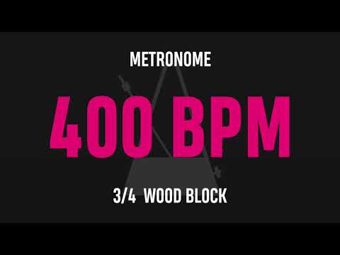 400 BPM 3/4 - Best Metronome (Sound : Wood block)