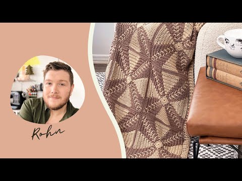Autumn Dunes Throw - Mosaic Crochet Throw Tutorial