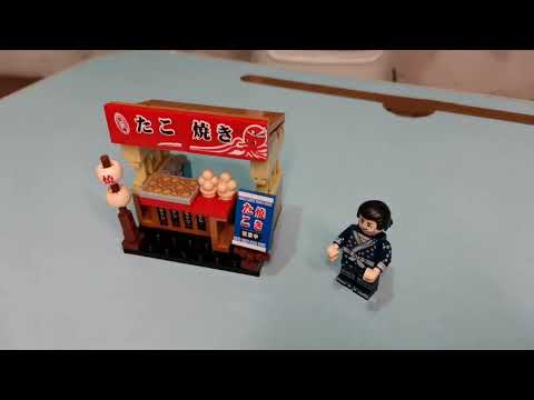 Takoyaki Stall Sembo Building Blocks Japanese Street Stalls