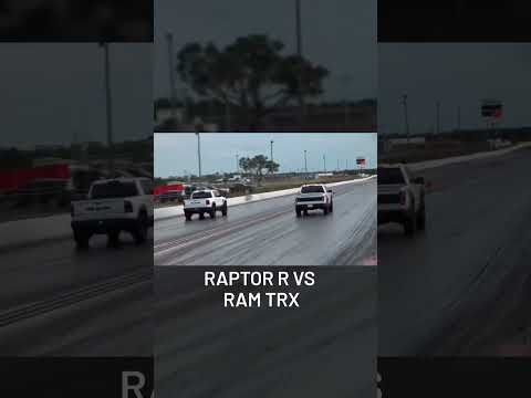 Raptor R VS Ram TRX Quartermile! #ford #f150 #raptor #trx #fiftynation