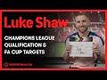 Luke Shaw on Champions League Qualification, FA Cup Challenge & More | Manchester United Interviews