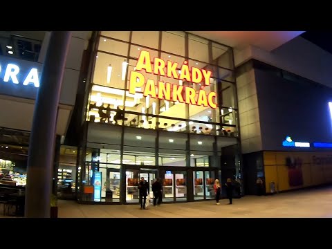 Prague walk, Mall Arkády Pankrác to Metro Station Pankrác