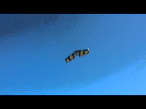3d foamie extra 330 wing turned into a flying wing. Maiden flight, real twitchy but it flew