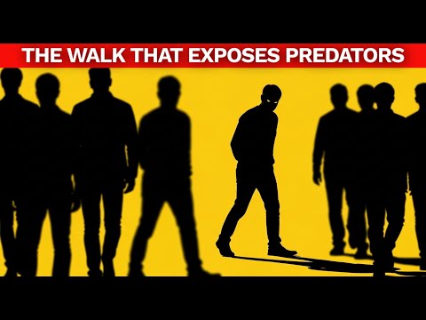 The Walk That Exposes a Predator in a Crowd