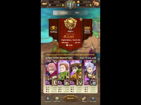 Blue Diane is PVP GOD - Gold Rank PvP Promotion Gameplay - 7 DS Grand Cross Global
