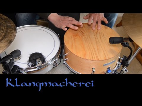 Klangmacherei Cajon Snaredrum und Drumset Timbale