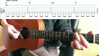 Hot n Cold Katy Perry Guitar Lesson - Open Chords & Riff | TBT 34