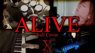 X-JAPAN【ALIVE】Full Band Cover (Band Cover・Piano, Guitar, Bass, Drum, Vocal Cover)  🥀mieux090🥀