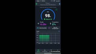 Teste do Monitor de Bateria Via Bluetooth