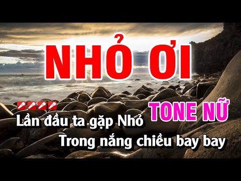 Karaoke Nhỏ Ơi Tone Nữ Nhạc Sống Dễ Hát | Hoàng Luân