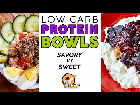 3 Easy Low Carb PROTEIN BOWLS! - Sweet & Savory KETO Cottage Cheese Recipes