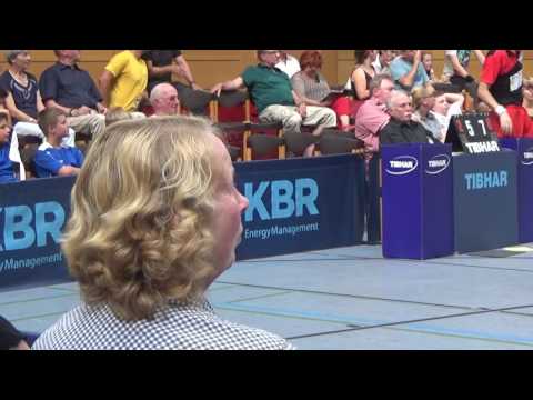 Bundesliga 2 Tischtennis TV Hilpoltstein vs FC Koeln 20160911  Dr Nico Christ vs Brosig 2