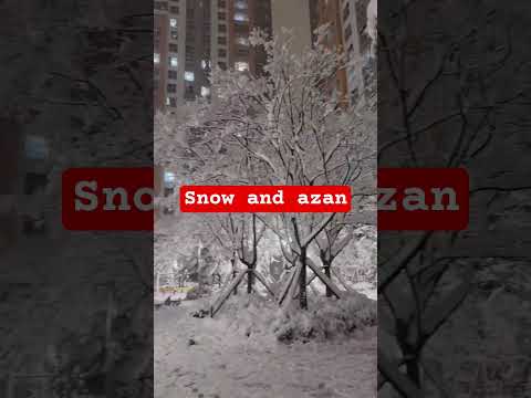 snow and azan #snow #winter #shorts #islam