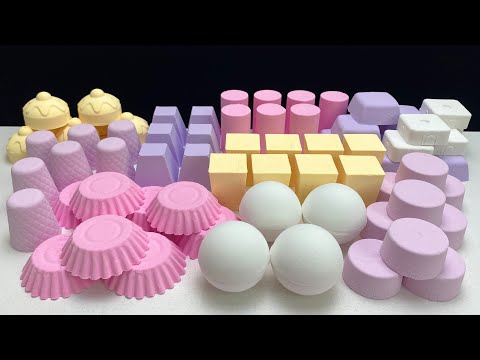 ASMR baking soda | Pastel colors | Very satisfying 