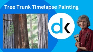 Painting Tree Trunks in oil