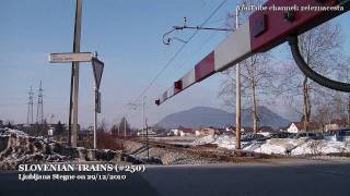 preview picture of video 'slovenian trains HD (#250)_ljubljana stegne 20101229'