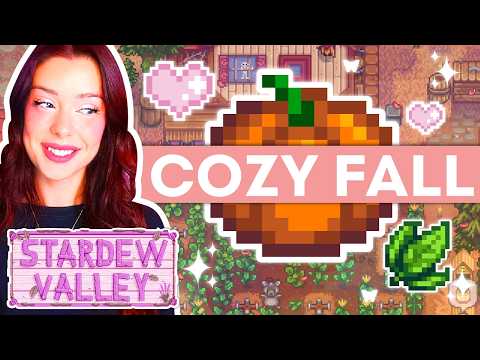 Cozy Playthrough of the ENTIRE Fall Season in Stardew Valley
