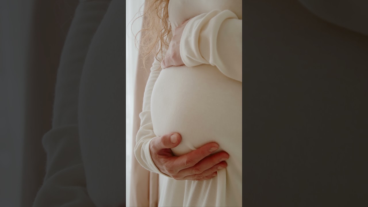 Pregnant Woman Caressing Belly | Free Stock Video Footage HD 4K