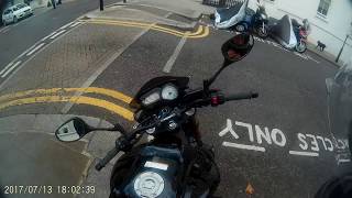 Motorbike ride in Kensington London - Yamaha FZ8