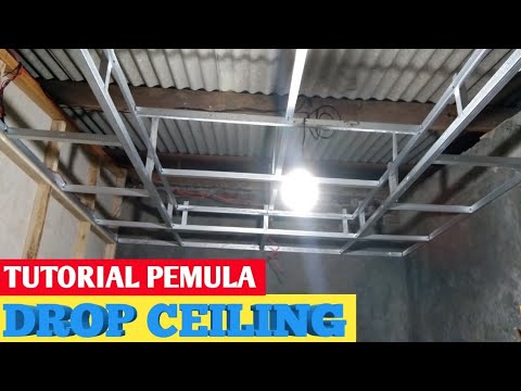 Cara pasang rangka plafon hollow drop ceiling pemula