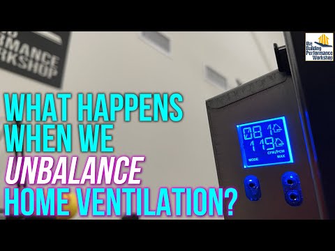 Home Pressure Effects of Unbalanced ERV, Ventilating Dehumidifier, or Supply-Only Ventilation