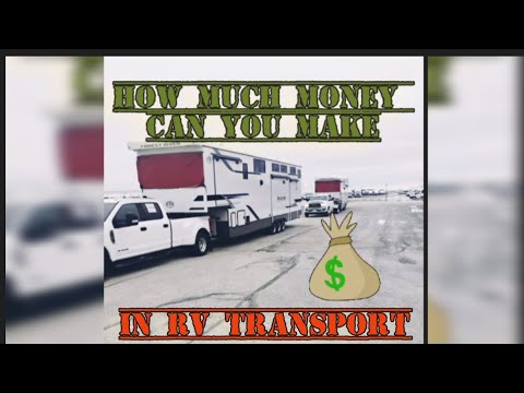 how much money can you make in RV transport?#rvtransport #trucking #trucker
