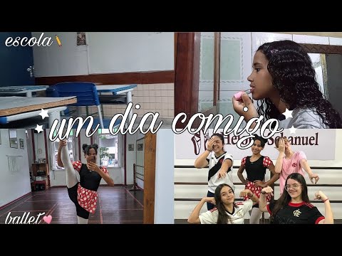 UM DIA COMIGO /  arrume-se comigo, vlog na escola, ballet e muito mais.