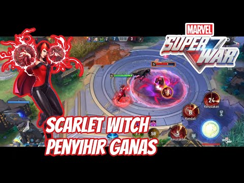 MARVEL Super War - Scarlet Witch Gameplay #ikhsansupomanggala #msw #marvelsuperwargameplay #moba