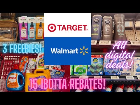 Wall digital Walmart and Target haul! 3 freebies! 15 IBOTTA rebates! 